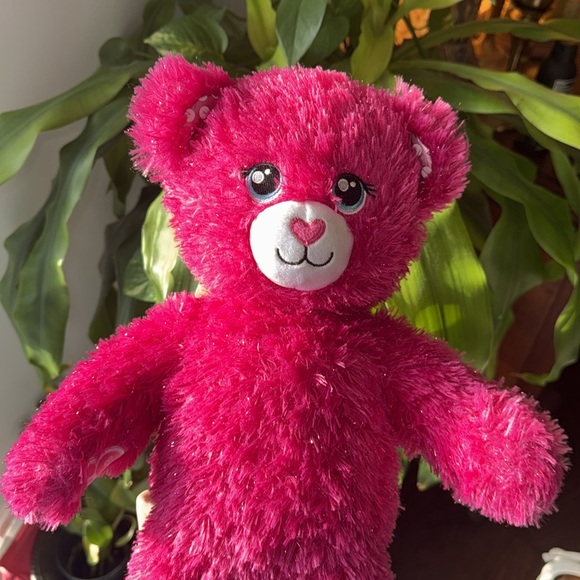 Limited Edition Barbie Build-A-Bear Stuff Animal Pink Sparkle Bear Cute - Picture 2 of 10